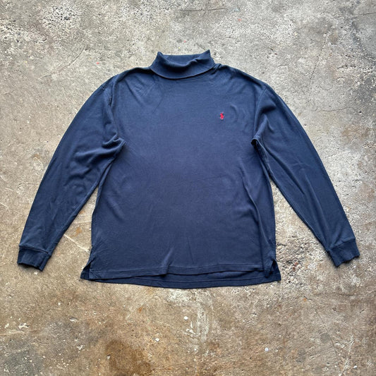 Navy Ralph Lauren long sleeve top with turtle neck
