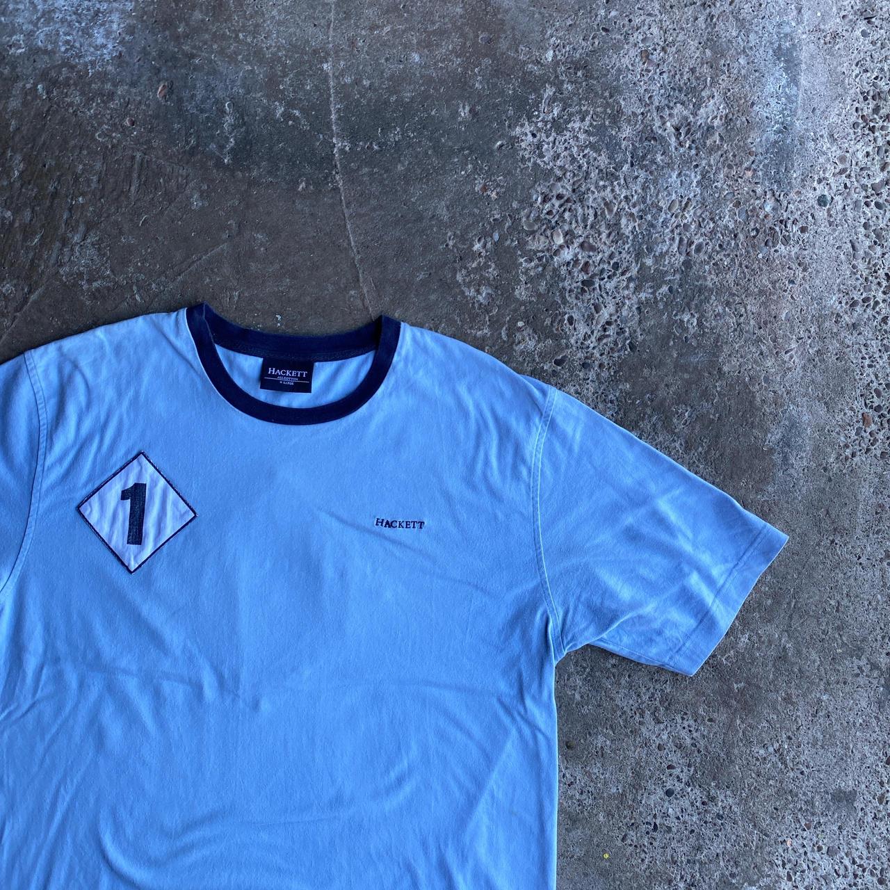 Vintage Light Blue Hackett T-Shirt - XL