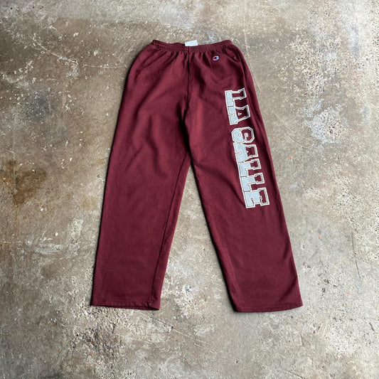 Burgundy Champion ‘La Salle’ Tracksuit Bottoms - M