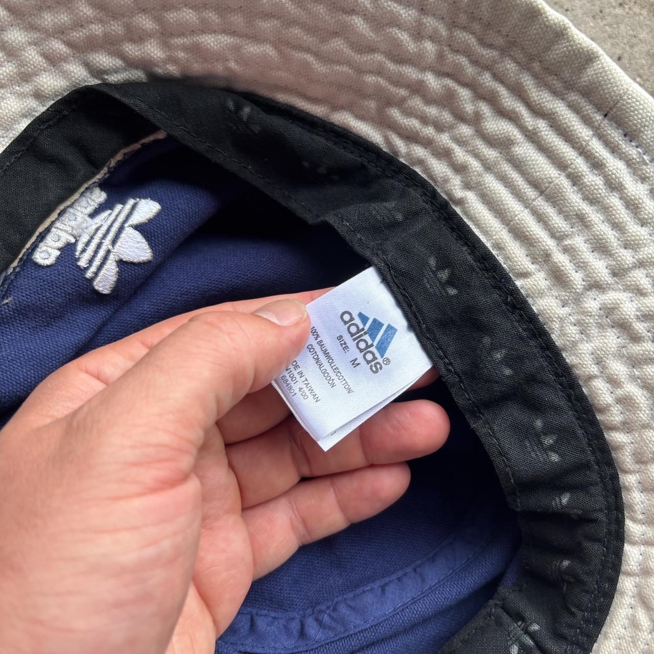 Navy and cream Vintage Adidas bucket hat