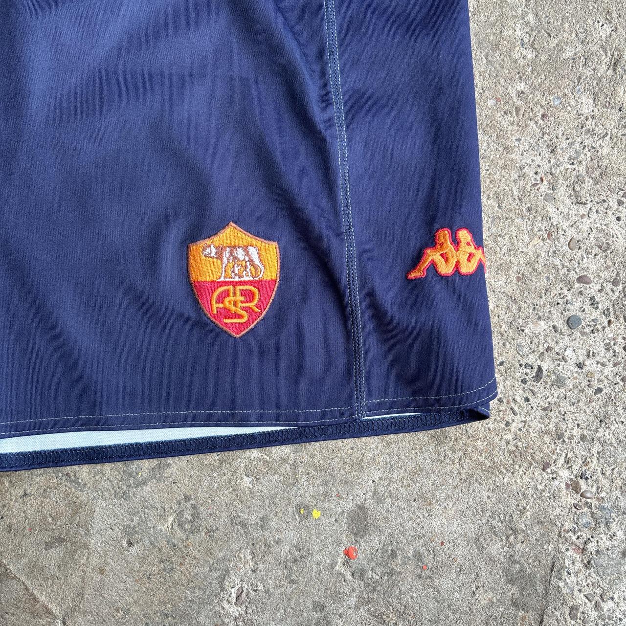 Vintage 2000/01 Roma Kappa Navy Football Shorts