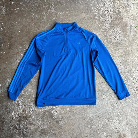 Blue Adidas Quarter-Zip Golf Jumper