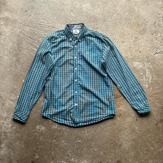 Blue Chequered Timberland Shirt - M