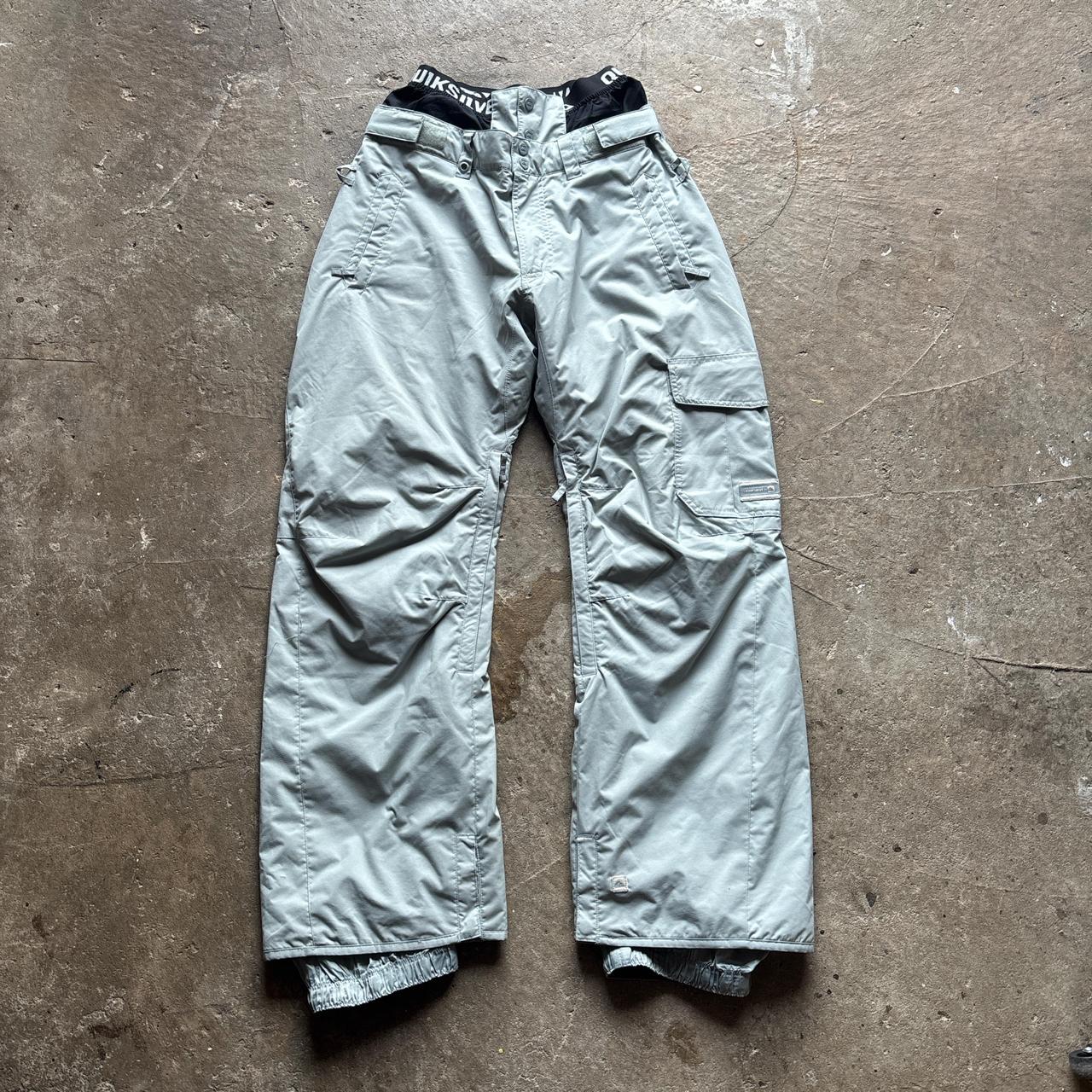 Grey Quiksilver Ski Pants - S/W30