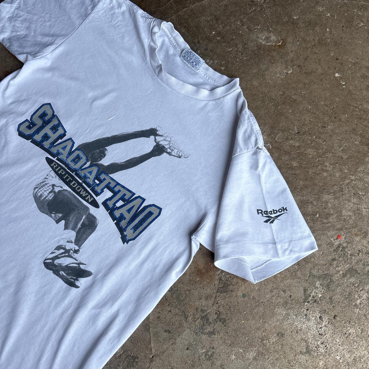 Vintage White Reebok ‘Shaqattaq’ Graphic T-Shirt - M