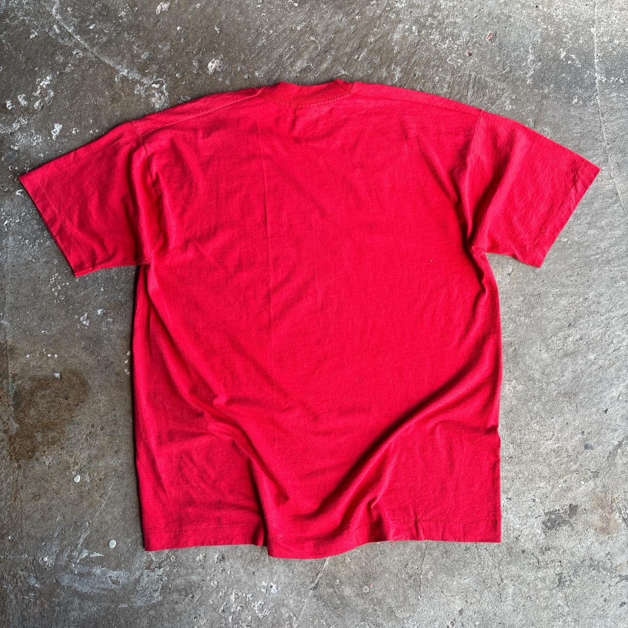 Red ‘Bohemian BBQ’ single stitch tee