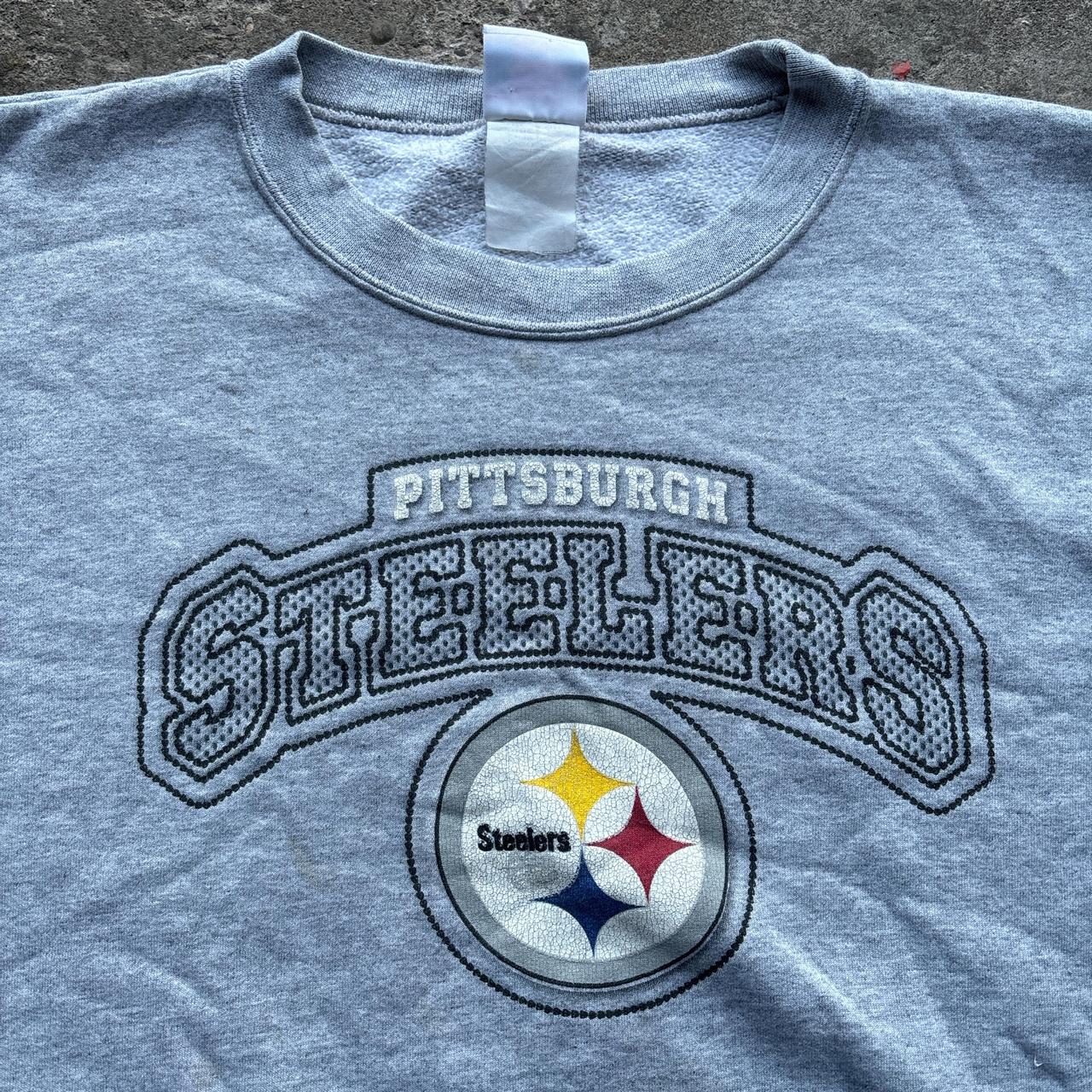 Vintage Grey Pittsburgh Steelers NFL sweatshirt
