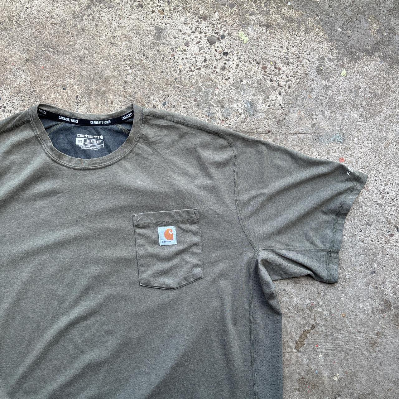 Green Carhartt Pocket Relaxed T-Shirt