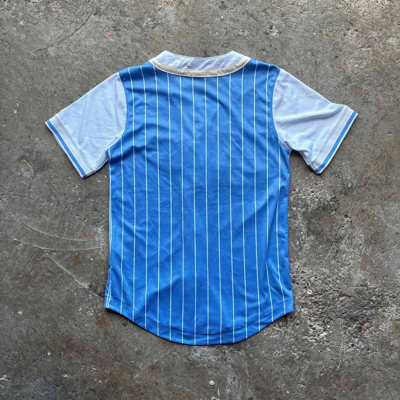 KARL KANI VARSITY PINSTRIPE BASEBALL JERSEY