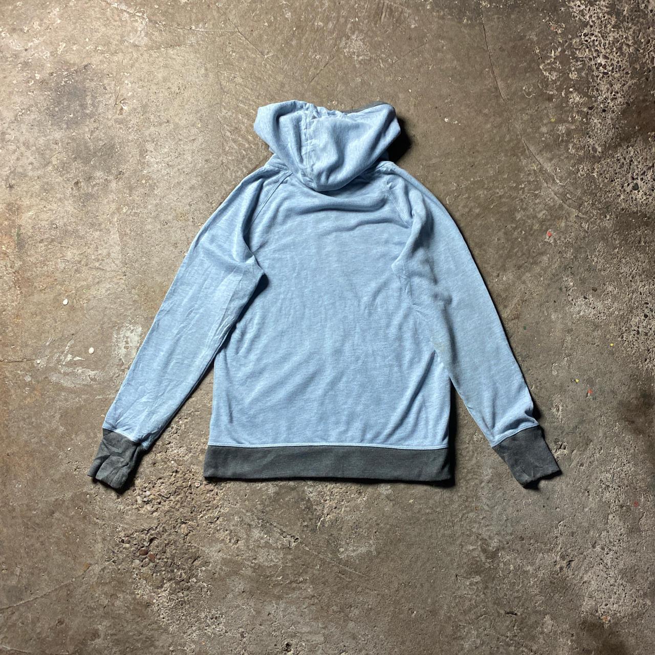 Light Blue Full Zip Champion Hoodie - M