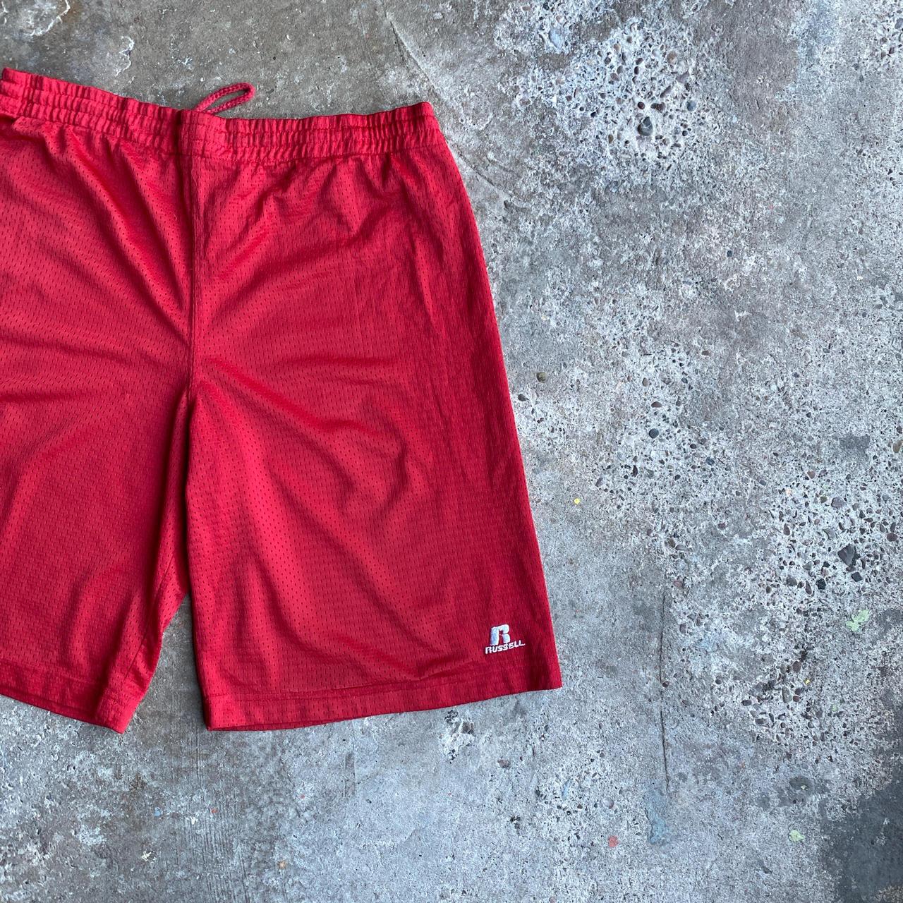 Red Russell Athletic Mesh Sportswear Shorts - M