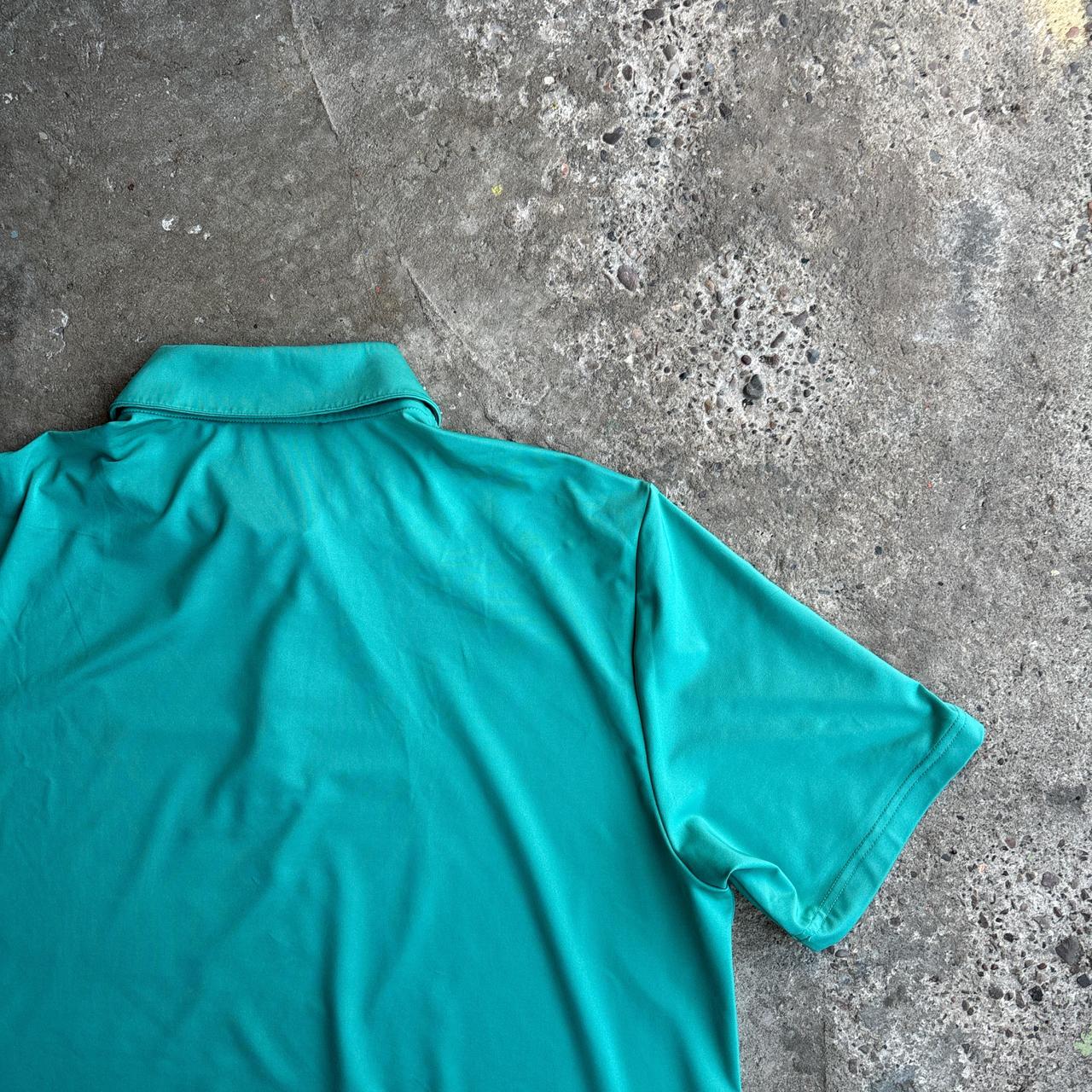Teal Adidas Golf Polo Shirt