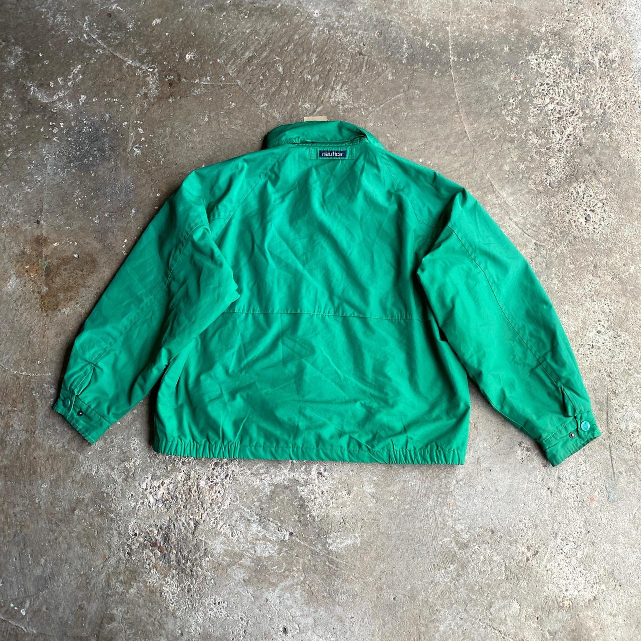 Vintage Green Nautica Windbreaker Jacket - XL