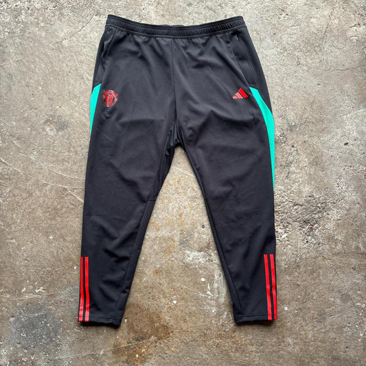 Black Manchester United Adidas sweatpants