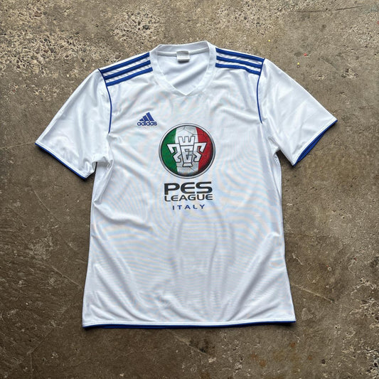 00s white Pes Italy League Adidas activewear top - M