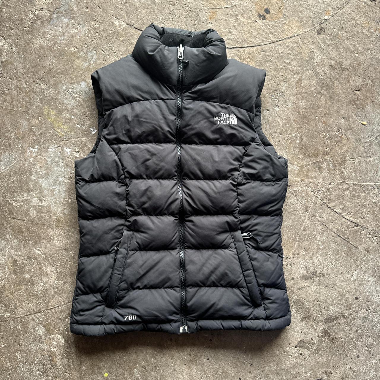 Black North Face 700 puffer gilet