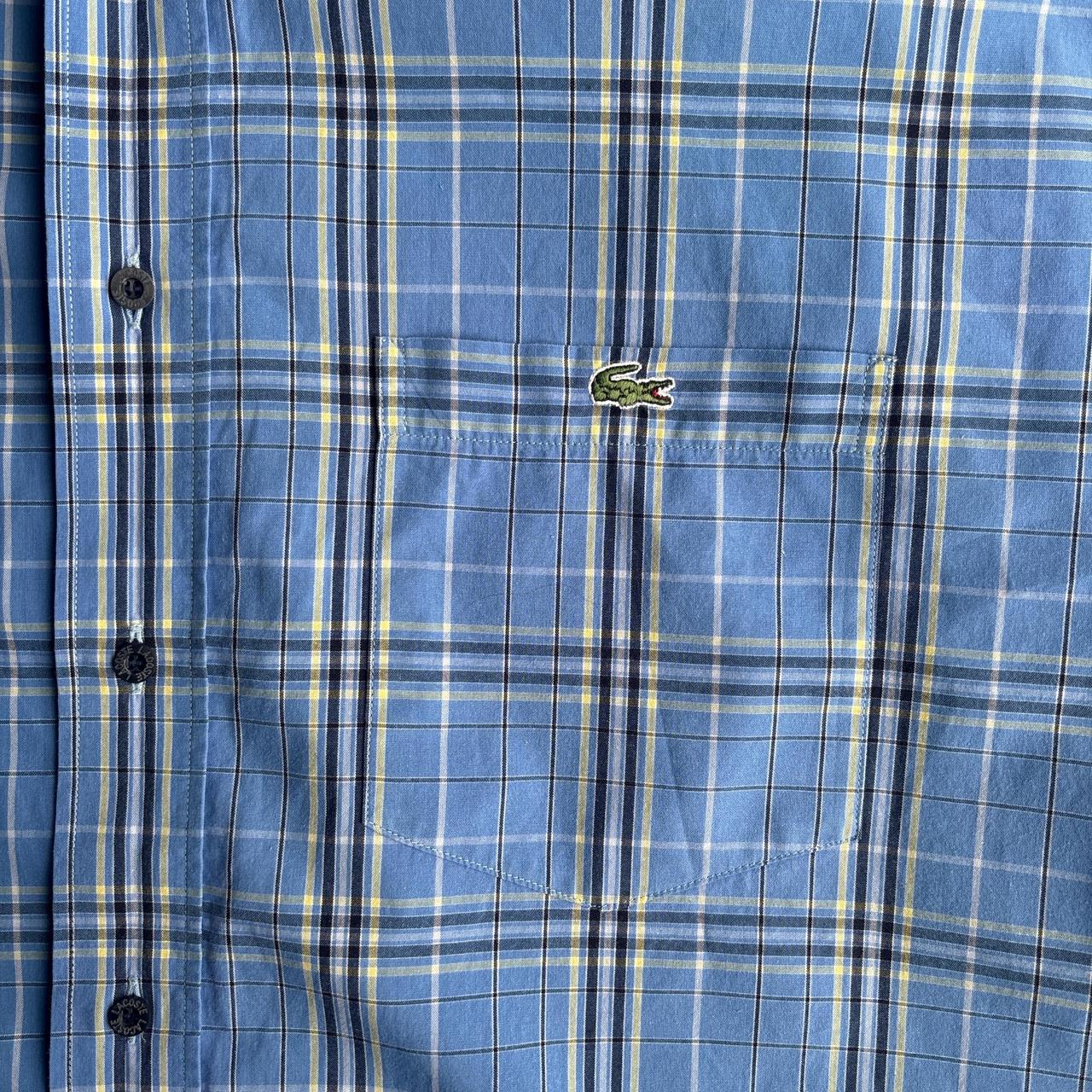 Blue Checkered Lacoste Vintage Shirt