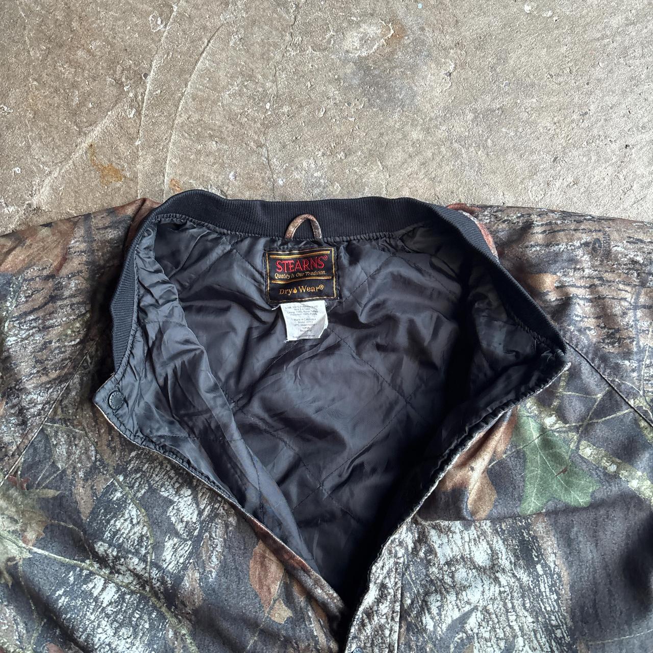 Stearns Mossy Oak Print Button Up Bomber Jacket  - L