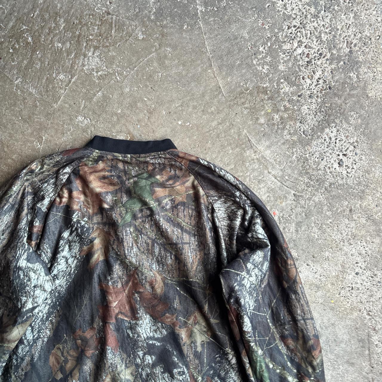 Stearns Mossy Oak Print Button Up Bomber Jacket  - L