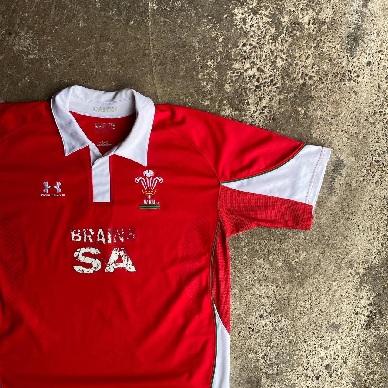 Red Under Armour Wales Rugby Shirt - XL