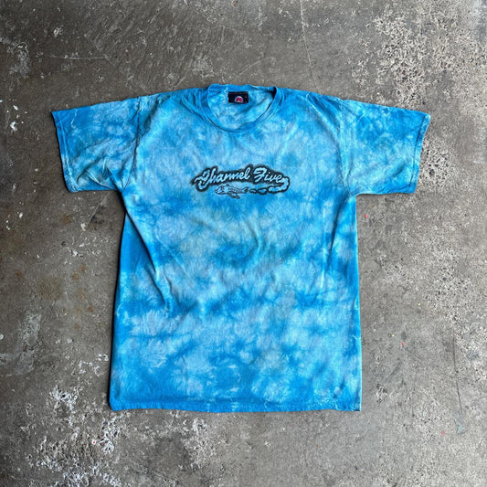 Blue & White Tie Dye Channel 5 News T-Shirt