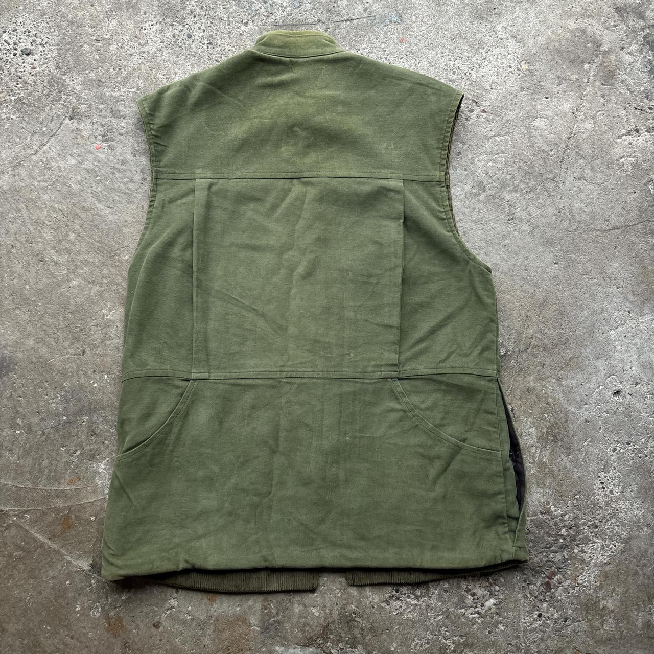 Green suede and corduroy hunting vest
