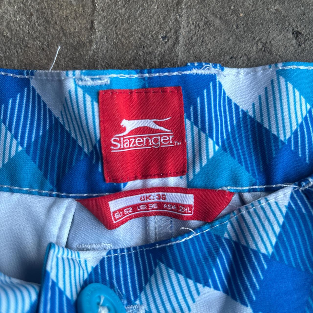 Blue & White Slazenger Patterned Shorts