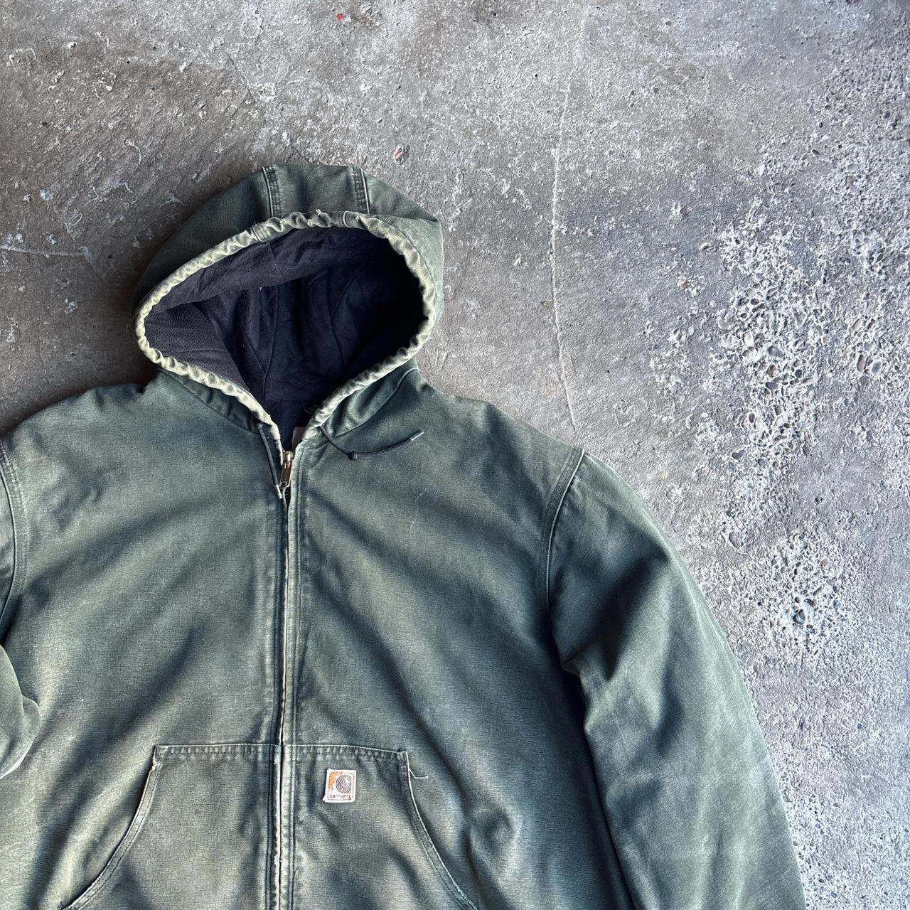 Green Carhartt Hooded Workwear Jacket - 3XL