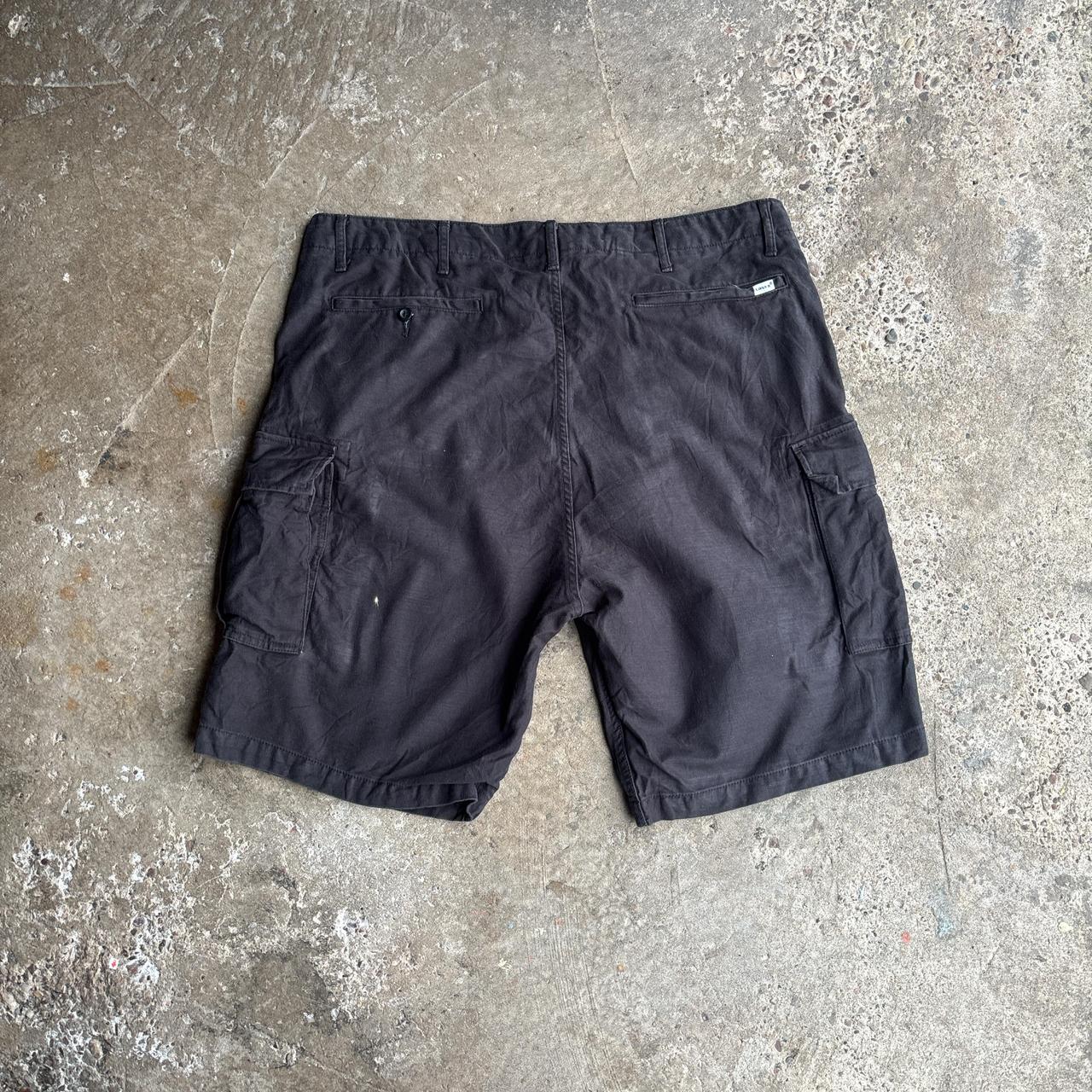 Black Cotton Levi’s Cargo Shorts