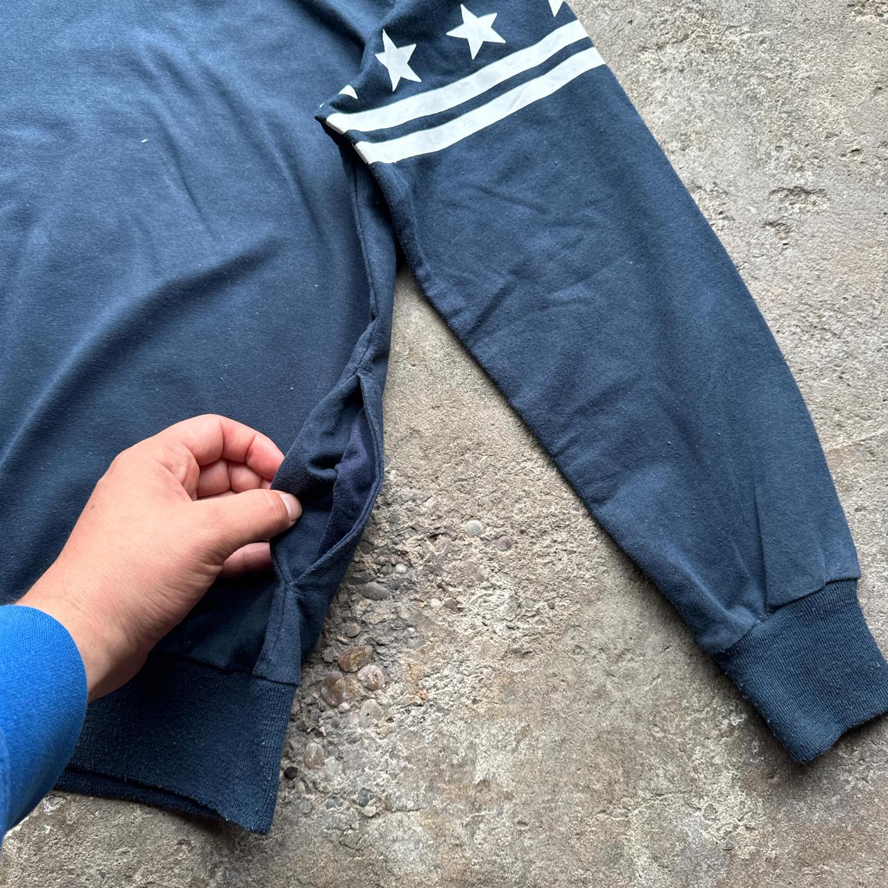Navy blue graphic hoody