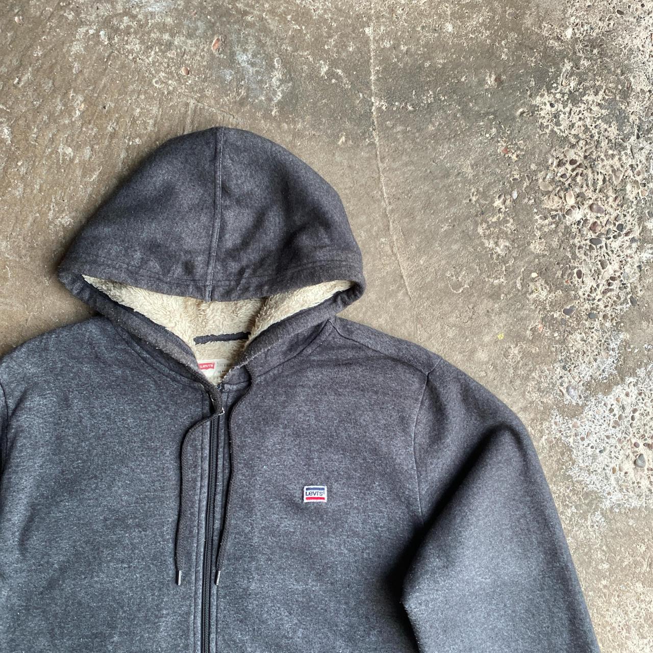 Grey Levi’s Full Zip Hoodie - L