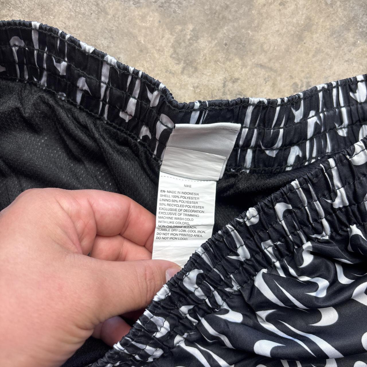 Black and white Nike swim trunks - L