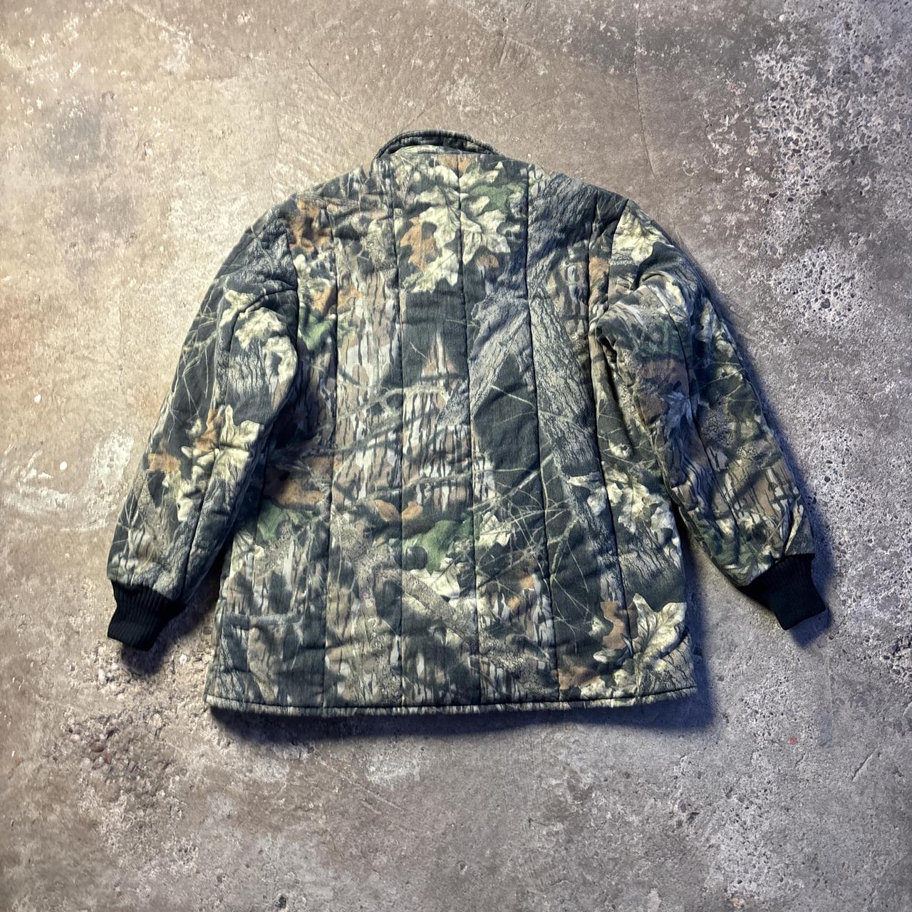 Quilted Woodland Print Full Zip Jacket - L