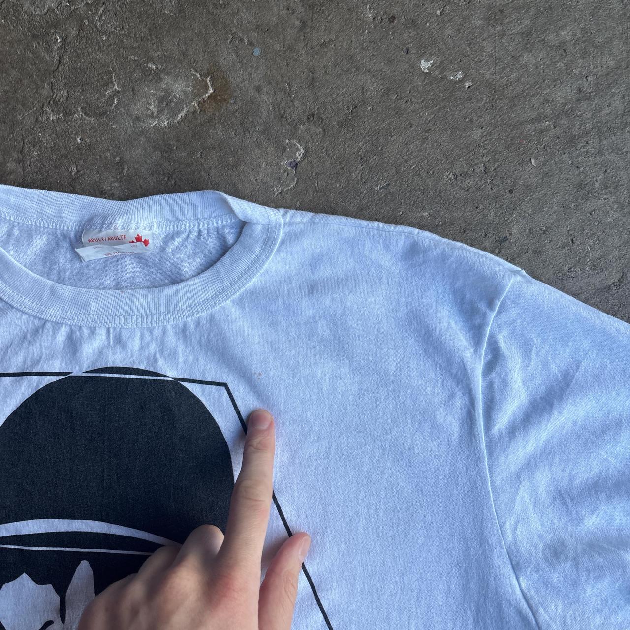 White Militia Graphic T-Shirt - L