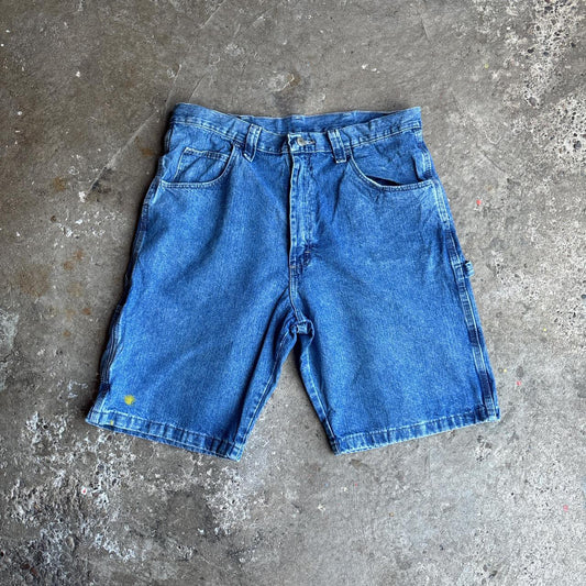 Blue Denim Wrangler Carpenter Shorts
