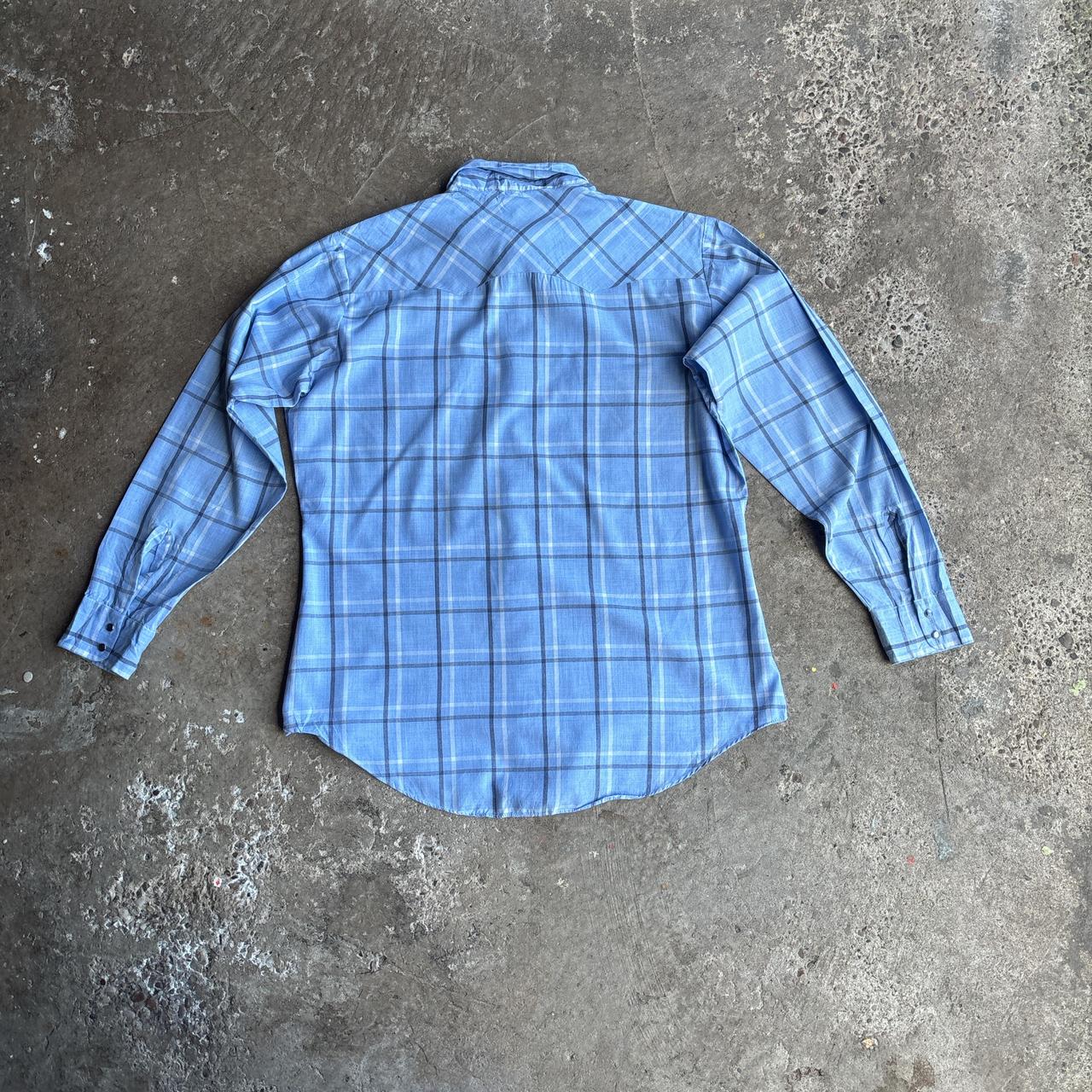 Light Blue Vintage Checkered Levi’s Shirt