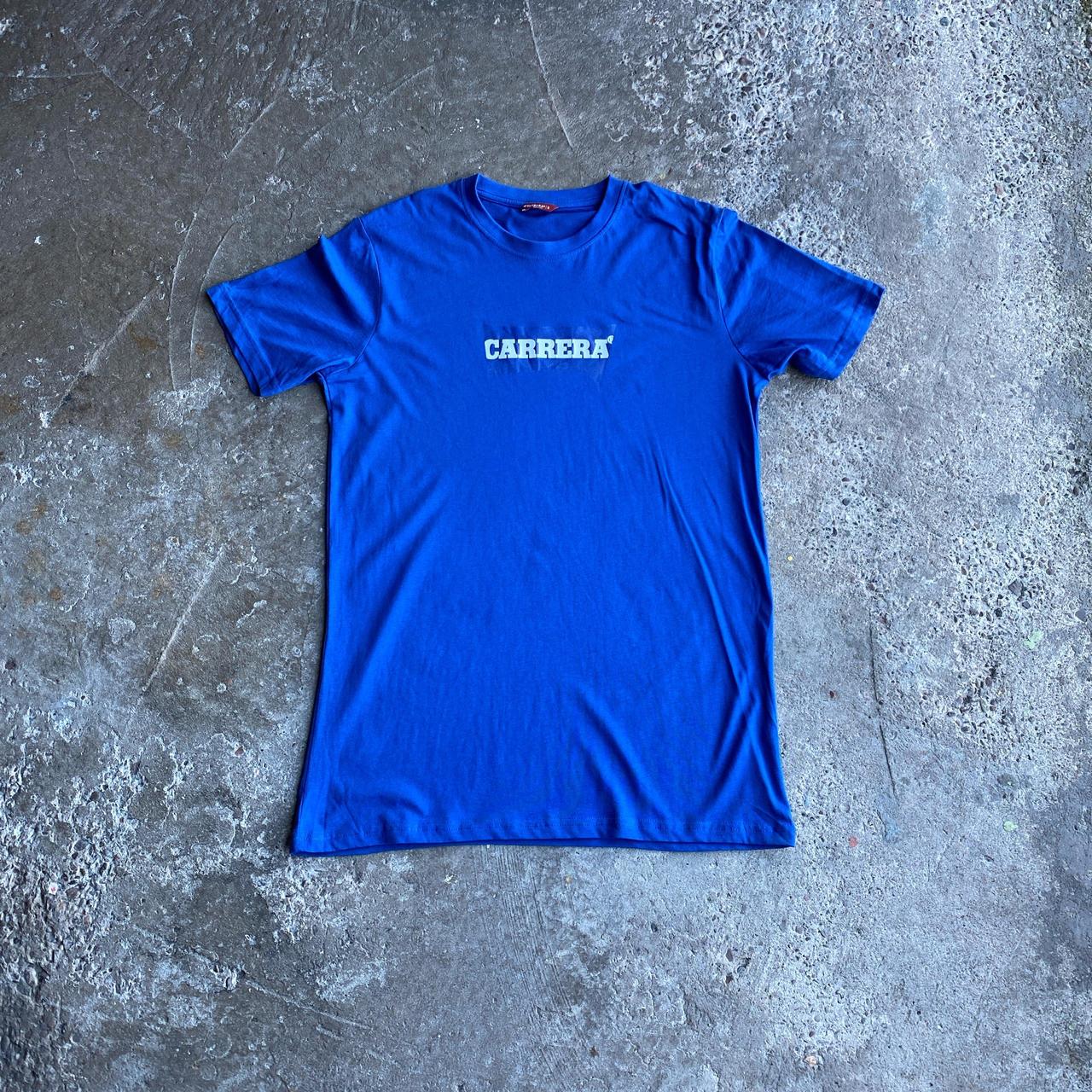 Blue Graphic Carrera T-Shirt - S