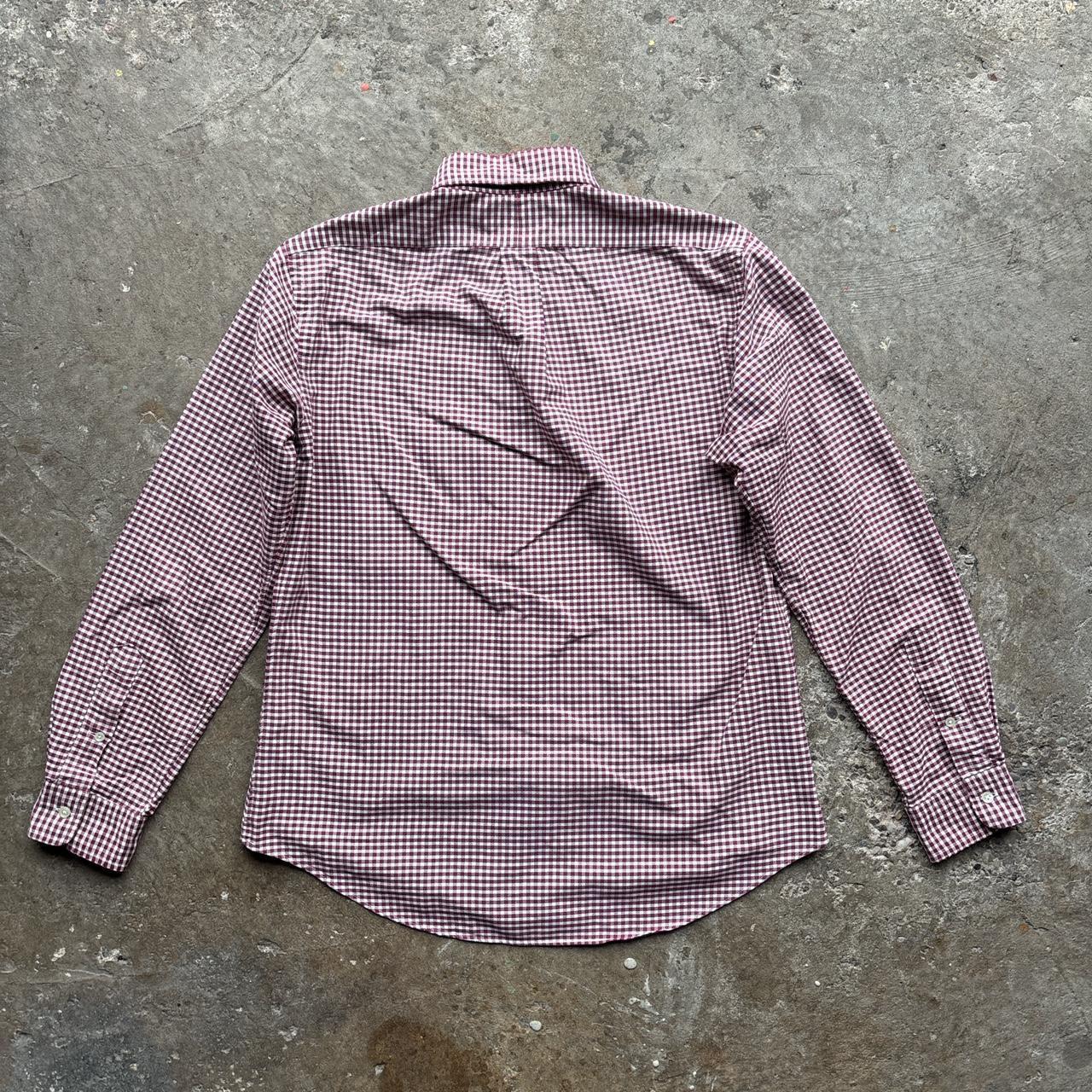 Burgundy and white Polo Ralph Lauren shirt