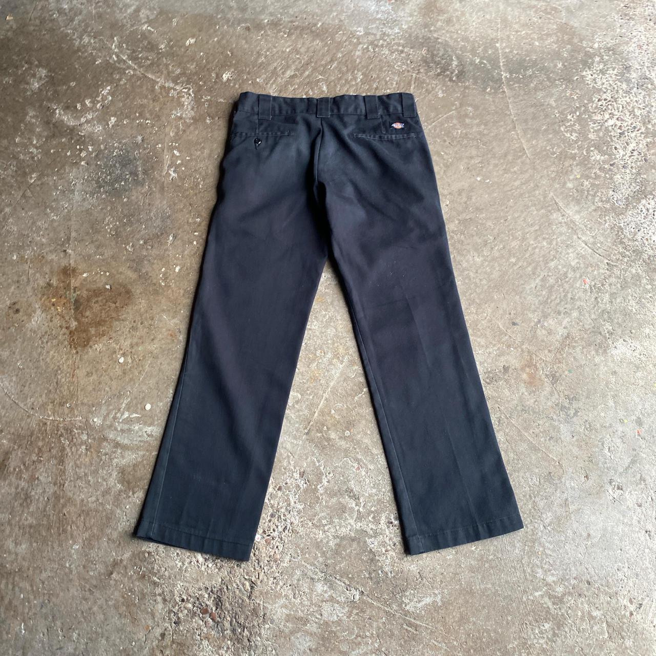 Black Slim Straight Dickies Trousers - W32