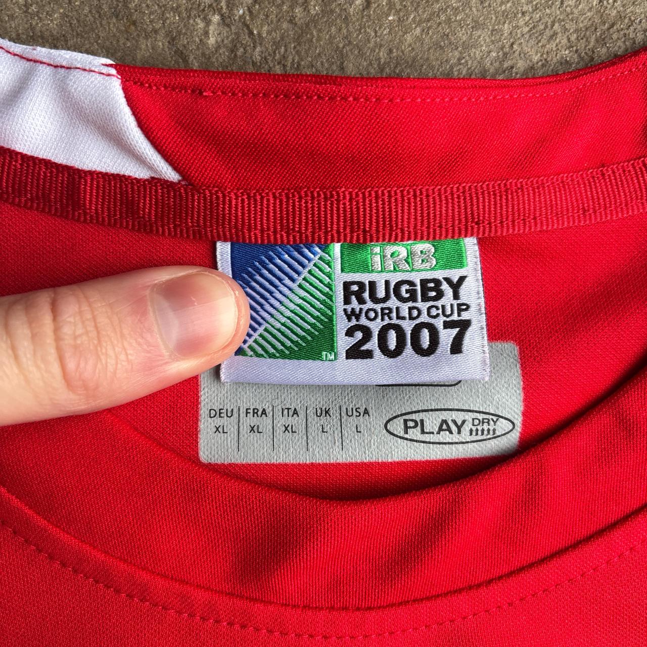 Red Wales Reebok 2007 Rugby Union Shirt - XL