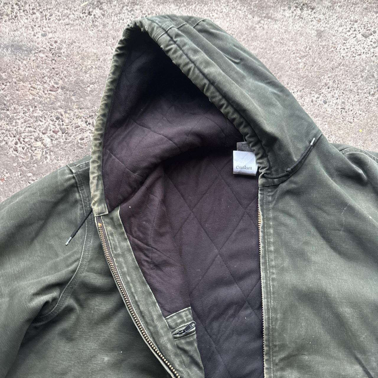 Green Carhartt Hooded Workwear Jacket - 3XL