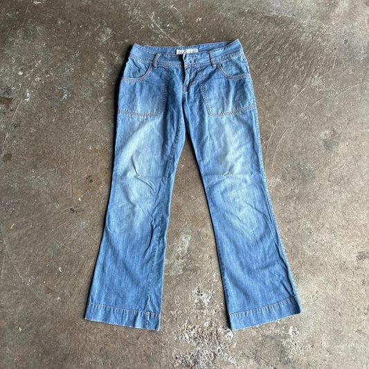 Blue Denim Billabong Flared Jeans