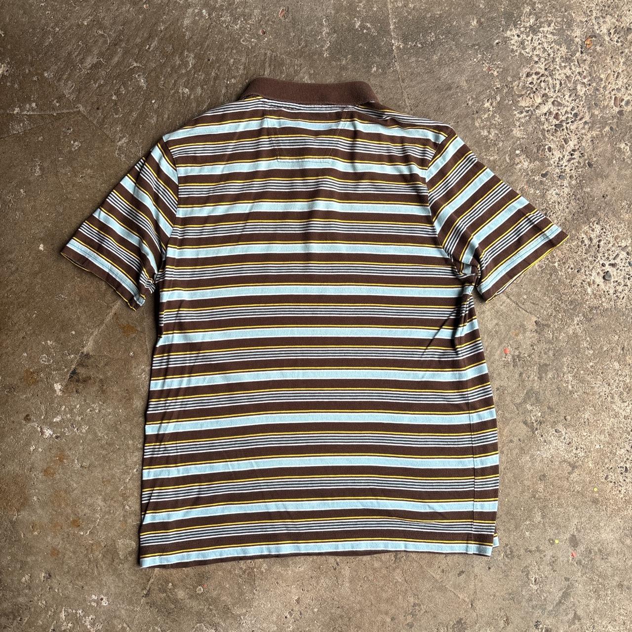 00s Brown, blue, yellow O’neill polo shirt