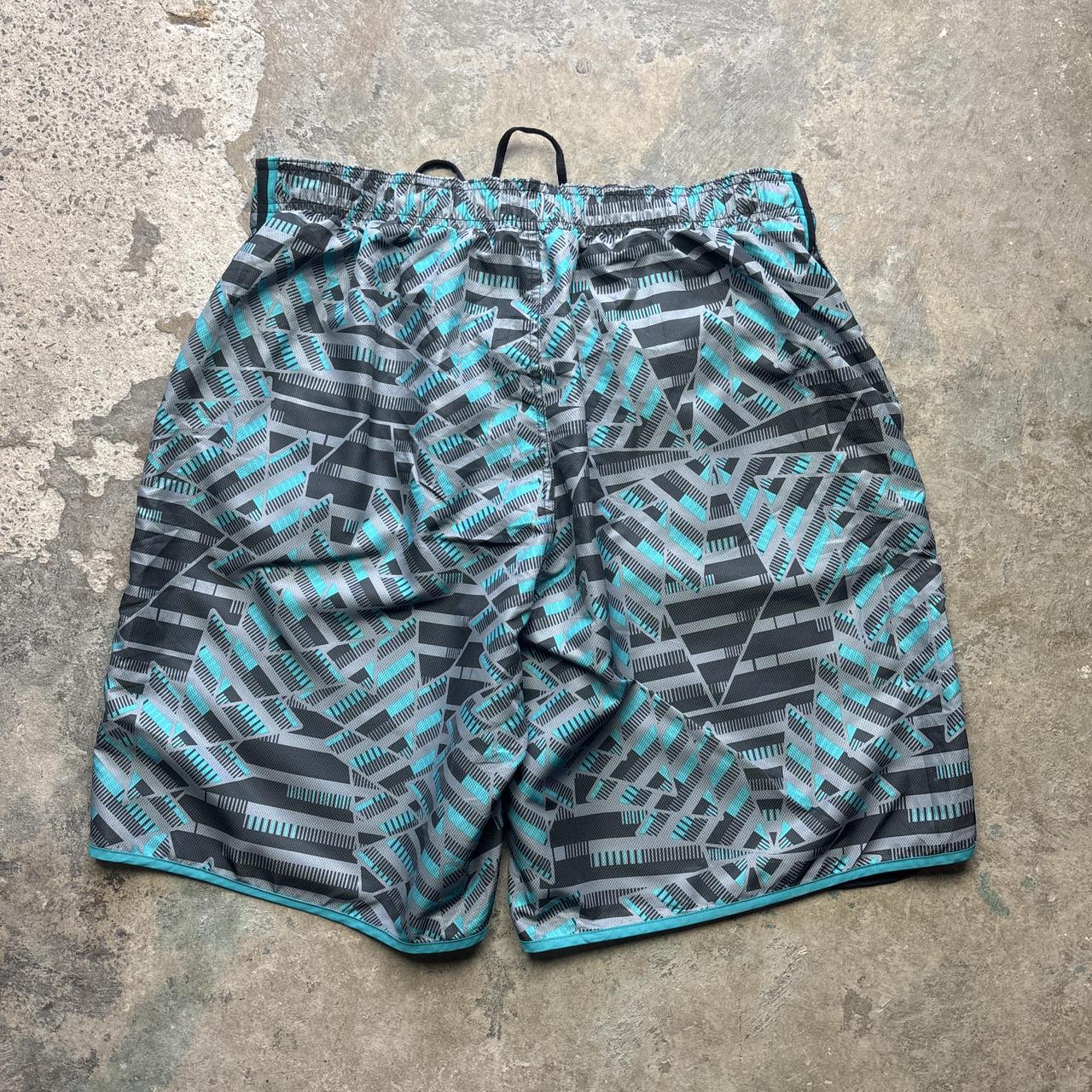 Grey and blue Nike swimwear trunks - L