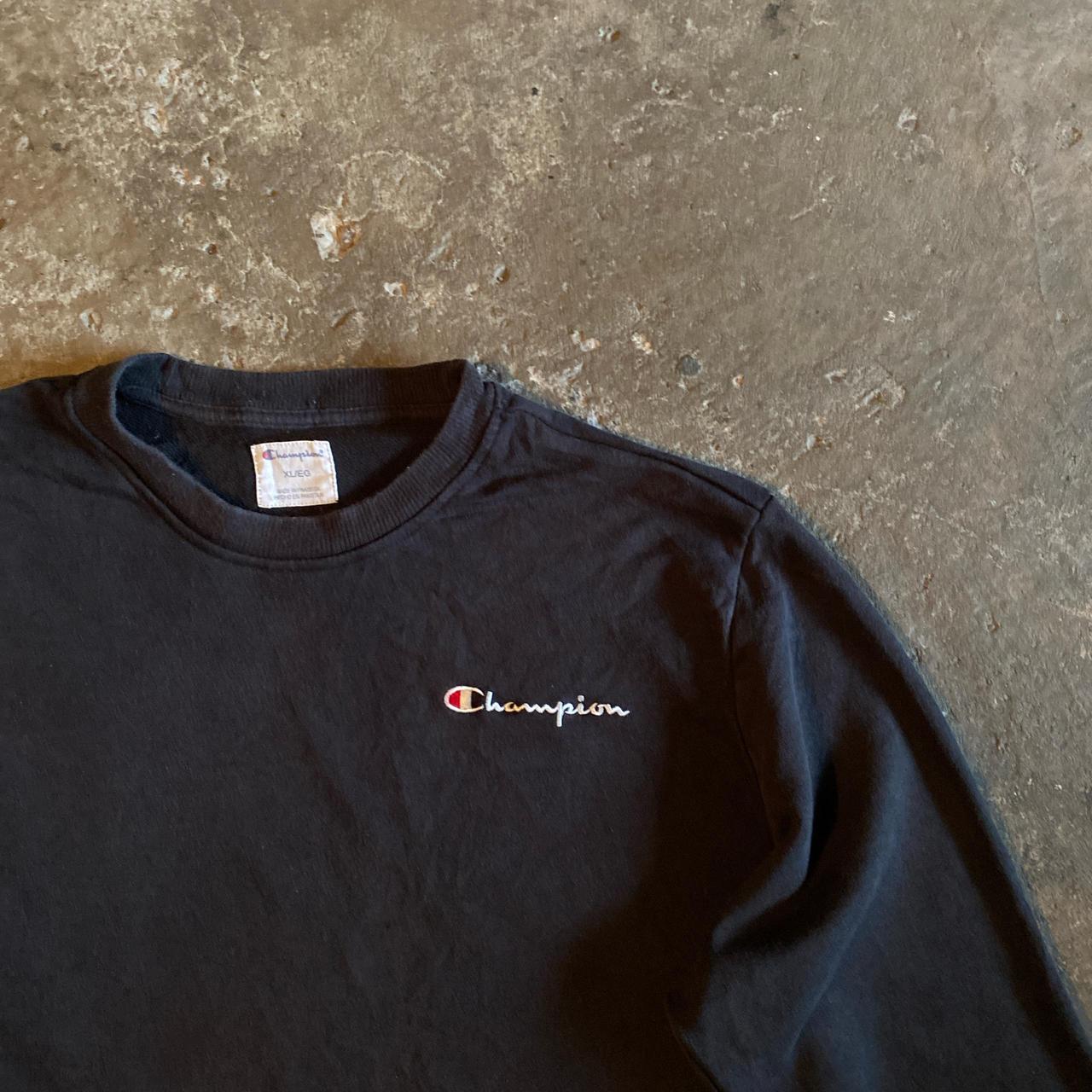 Black Champion Crewneck Sweatshirt - XL