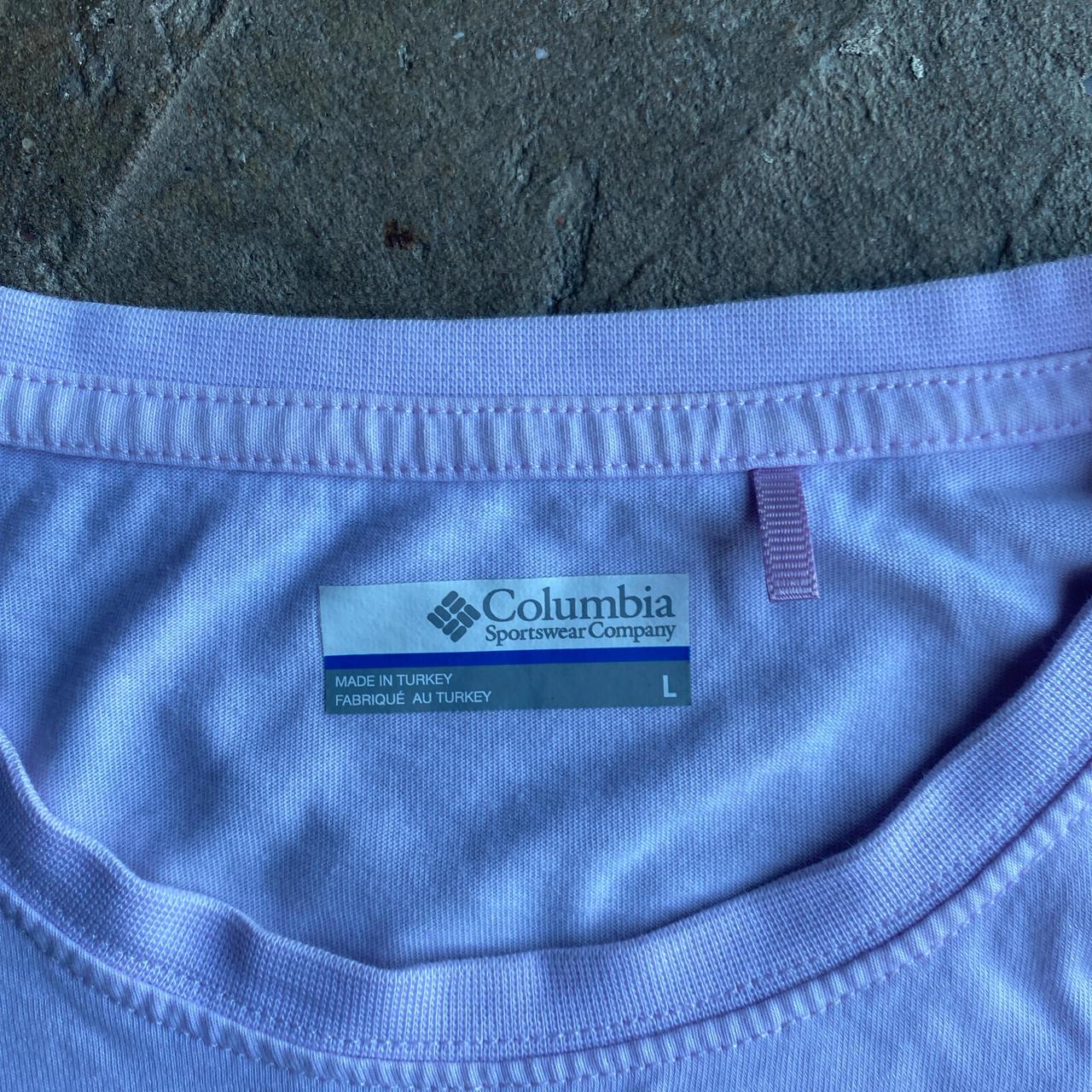 Light Pink Columbia Graphic T-Shirt - L