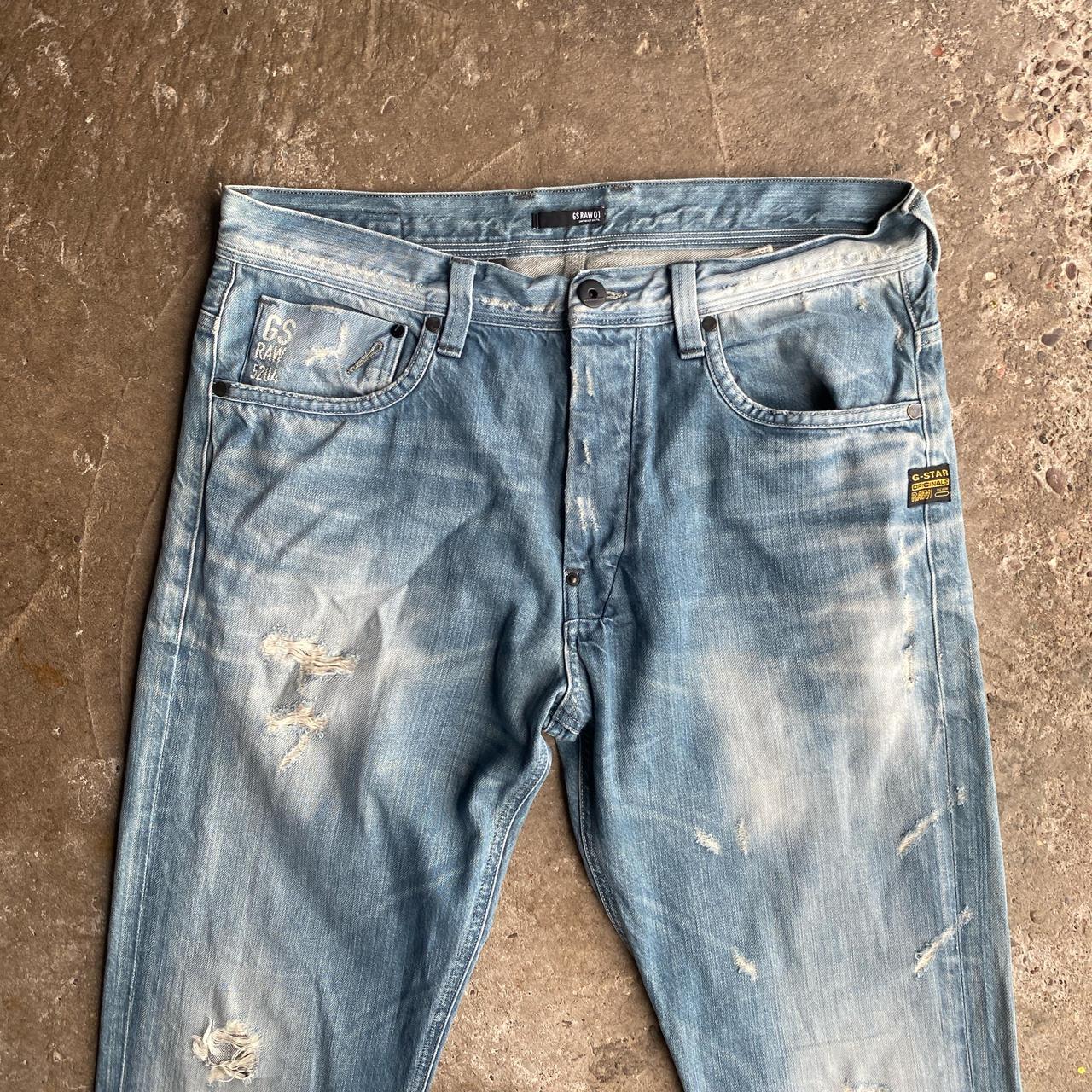 Distressed Blue G-Star RAW Denim Jeans - W34