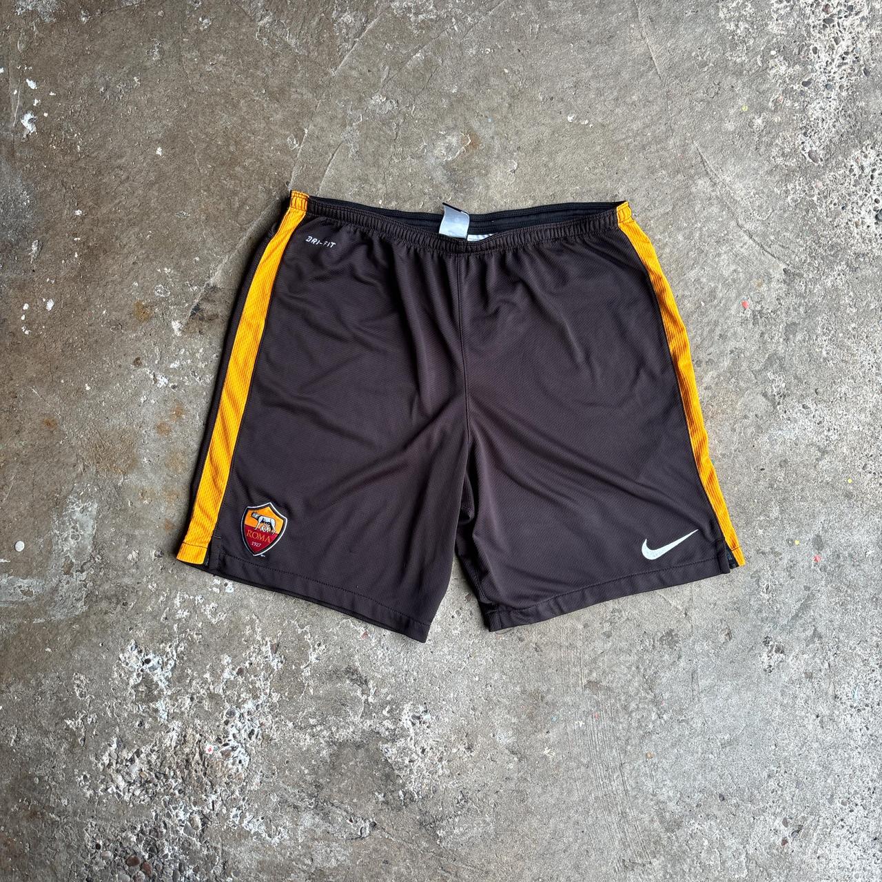 Brown Nike Roma Dri-Fit Football Shorts