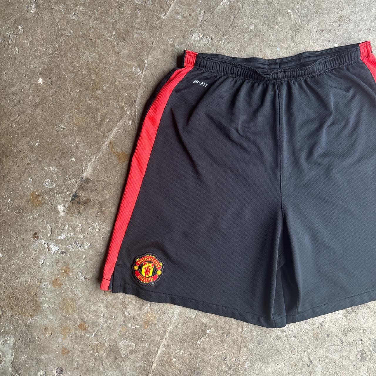 Black Manchester United Nike Dri-Fit Football Shorts