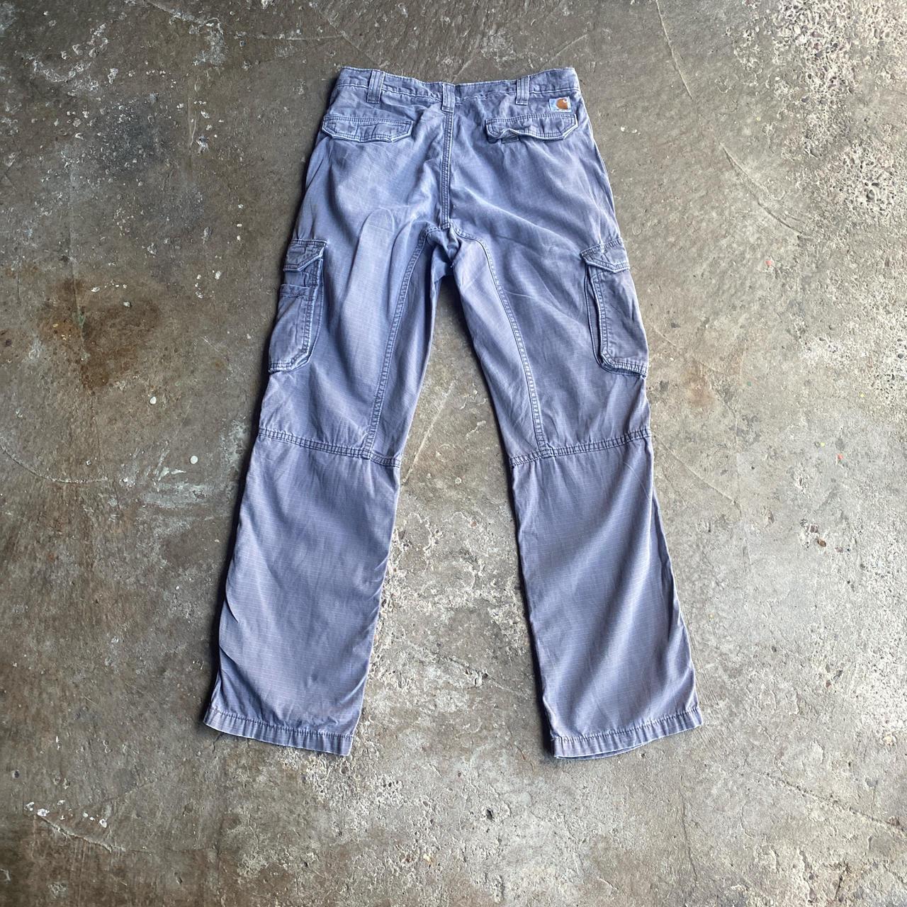 Grey Textured Carhartt Cargo Pants - W32